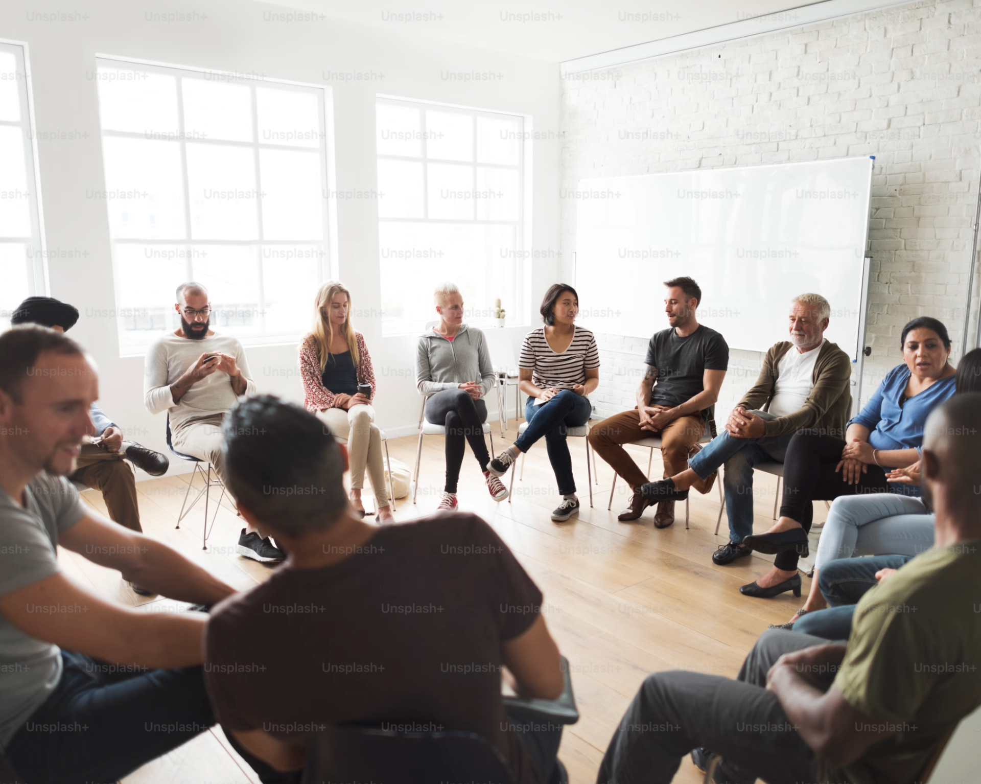 People having a meaningful conversation, representing open communication and support